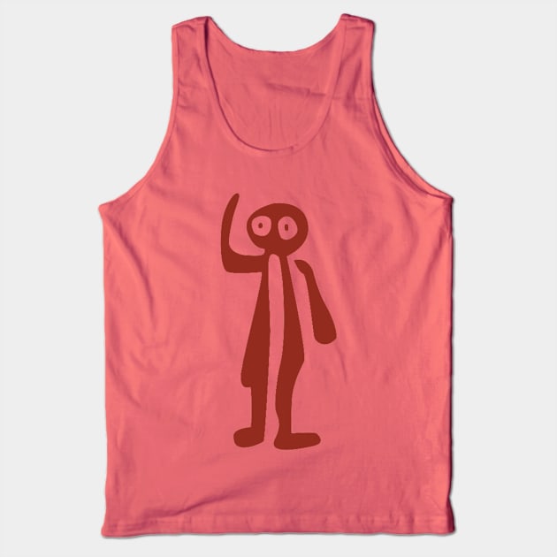 Nazca Line - Humanoid Tank Top by The Convergence Enigma